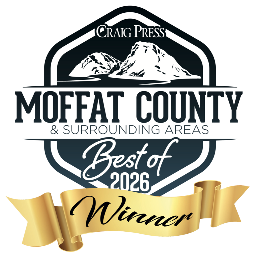 Craig Press Best of Moffat County and Surrounding Areas 2026 winner badge.